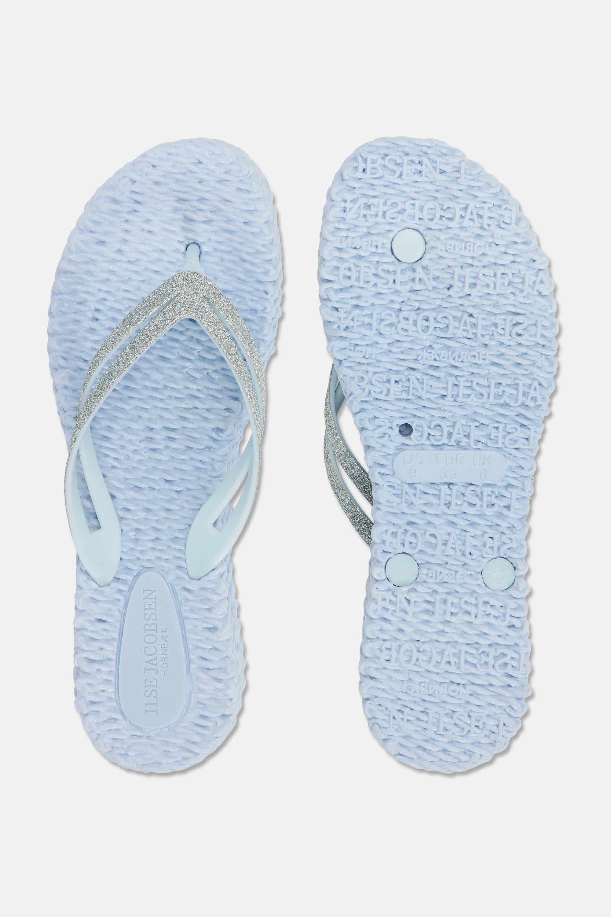 Plateau Flip-Flops Glitter - Blue Bell